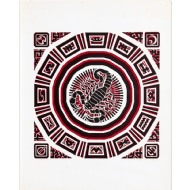 Odetto Guersoni - Escorpião x/30. Xilogravura, 63x50 cm, 1988