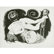 Octávio Araújo - Natália 53/100. Litografia, 49x64 cm, 1972