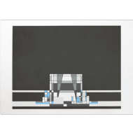 Milton Dacosta - Sem título 51/100. Serigrafia, 70x100 cm