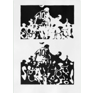 Mauricio Nogueira Lima - Futebol H.C. Serigrafia, 66x48 cm, 1978