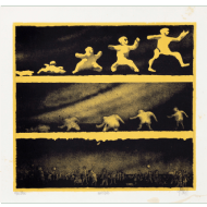 Mario Gruber - Multidão 10/20. Litografia, 36x37 cm, 1974