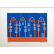 Manezinho Araújo - Gaiola 60/90. Serigrafia, 47x65 cm, 1975