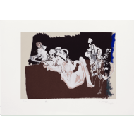 Manabu Mabe - Sem título x/100. Serigrafia, 50x70 cm, 1988