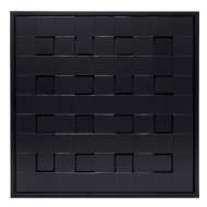 Luis Tomasello - Lumiere noire 10/60. Madeira, 40x40 cm, 2011