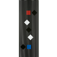 Lothar Charoux - Sem título III/XV. Serigrafia, 100x34 cm