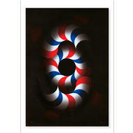 Julio Le Parc - Sem título 6/10. Pochoir, 100x70 cm