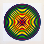 Julio Le Parc - Sem título 168/200. Serigrafia, 75x75 cm
