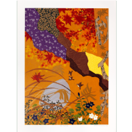 Kazuo Wakabayashi - Outono x/100. Serigrafia, 80x60 cm, 2016