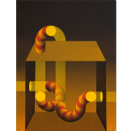 Julio Le Parc - Sem título 5 63/92. Pochoir, 65x50 cm