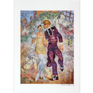 Juarez Machado - Recém casados P.A. Serigrafia, 70x50 cm