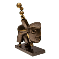 Inos Corradin - Equilibrista P.A. Bronze patinado, 29x21x9 cm