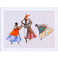 Carybé - Sem título x/200. Serigrafia, 50x70 cm