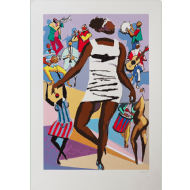 Carybé - Sem título x/100. Serigrafia, 60x42 cm