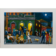 Carybé - Sem título x/100. Serigrafia, 50x70 cm