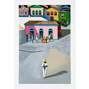 Carybé - O galista x/200. Serigrafia, 70x50 cm