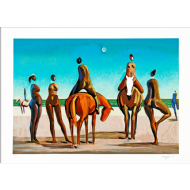 Carybé - Lua nova x/200. Serigrafia, 50x70 cm