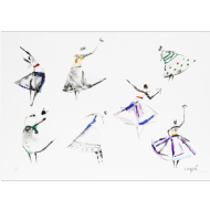 Carybé - Baianas x/200. Serigrafia, 50x70 cm