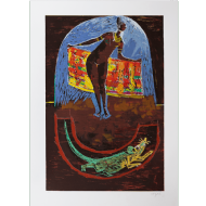 Carybé - Sem título x/120. Serigrafia, 66x48 cm