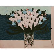 Chen Kong Fang - Vaso com flores 58/180. Serigrafia, 58x73 cm