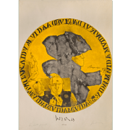 José Luis Cuevas - Sem título. Litografia, 76x56 cm, 1969