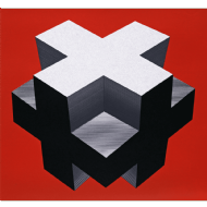 Cleber Machado - Cruzeta vermelha x/10. Serigrafia, 79x84 cm