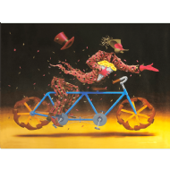 Claudio Souza Pinto - Blue Bike 16/50. Impressão em pigmentos naturais sobre canvas, 55x56 cm