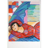 Cícero Dias - Sem título 82/200. Serigrafia, 110x75cm