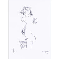 Caciporé Torres - Nu 31/50. Serigrafia, 66x47 cm, 1978