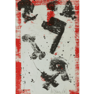 Antonio Dias - Sem título 53/90. Serigrafia, 100x70 cm