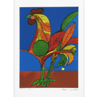 Aldemir Martins - Galo x/120. Serigrafia, 50x35 cm