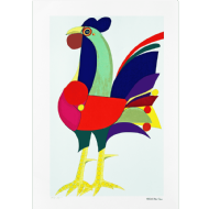 Aldemir Martins - Galo P.A. Serigrafia, 70x50 cm