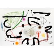Joan Miró - Maravillas con variaciones acrósticas en el jardin de Joan Miró, Mod. 15. Litografia, 49x71 cm, 1975
