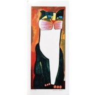 Aldemir Martins - Gato verde 75/120. Serigrafia, 35x80 cm