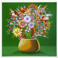 Roberto Magalhães - Mil cores x/100. Serigrafia, 70x70 cm