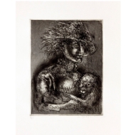 Marcelo Grassmann - Sem título x/25. Gravura em metal, 63x46 cm