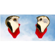 Fernando Cardoso - Conexão. Bronze patinado e inox, 14x26x26 cm, 2018