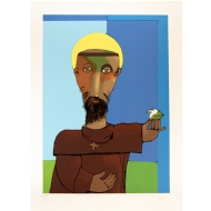 Inos Corradin - São Francisco 75/100. Serigrafia, 66x48 cm