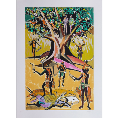 Carybé - Sem título x/120. Serigrafia, 70x50 cm