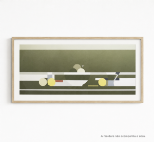 Milton Dacosta - Sem título 71/100. Serigrafia, 50x100 cm.