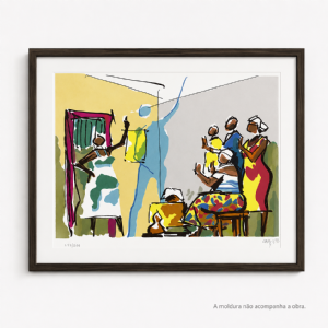Carybé - O Compadre de Ogum 172/200. Serigrafia, 44x56 cm.