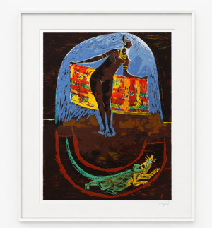 Carybé - Sem título x/120. Serigrafia, 66x48 cm.