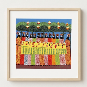 Antonio Poteiro - Banquete P.E. Serigrafia, 36x48 cm.
