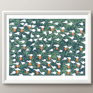 Antonio Poteiro - Revoada verde P.I. Serigrafia, 70x100 cm.