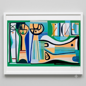 Roberto Burle Marx - Sem título x/119. Serigrafia, 66x96 cm.