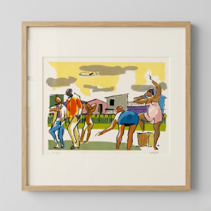 Carybé - O Compadre de Ogum P.A. 10/15. Serigrafia, 44x56 cm.