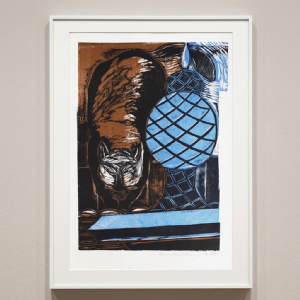 Emanoel Araujo - Sem título. Xilogravura, 53x37 cm, 1964.