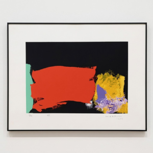 Manabu Mabe - Rápido 5/100. Serigrafia, 54x79 cm, 1986.