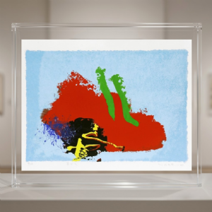 Manabu Mabe - Sem título 9/150. Serigrafia, 47x67 cm, 1995