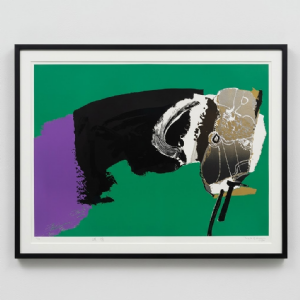 Manabu Mabe - Sem título 77/100. Serigrafia, 70x100 cm, 1988