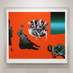 Manabu Mabe - Sem título 76/100. Serigrafia, 70x80 cm, 1988